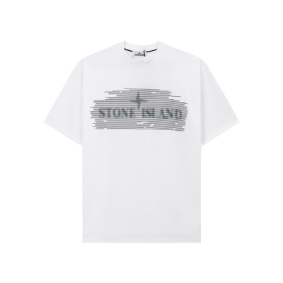 스톤아일랜드 남성 라운드 반팔 티셔츠 - Stone Island Mens Round Tshirt - stc14724x