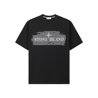 스톤아일랜드 남성 라운드 반팔 티셔츠 - Stone Island Mens Round Tshirt - stc14726x