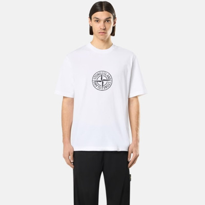 스톤아일랜드 남성 라운드 반팔 티셔츠 - Stone Island Mens Round Tshirt - stc14730x