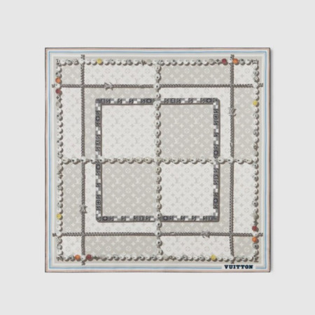 루이비통 남성 댄디 모노그램 실크 스퀘어 - Louis vuitton Mens Dandy Monogram Silk Square - acc7415x
