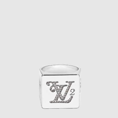 루이비통 x 니고 남성 스퀘어드 스트라스 링  - Louis vuitton x Nigo Mens Squared Strass Ring - acc7469x