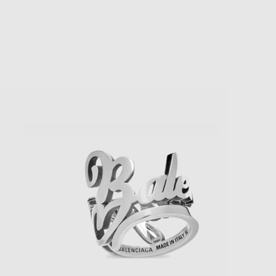 발렌시아가 남성 타이포 반지 - Balenciaga Mens Typographic Ring - acc7510x