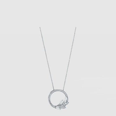 티파니 여성 플래티넘 큐빅 넝쿨 링 목걸이 - Tiffany Womens Platinum Cubic Vine Ring Necklace - acc7553x