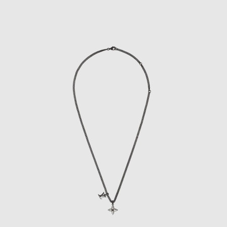 루이비통 남성 플라워컷 목걸이 - Louis vuitton Mens Flower Cut Necklace - acc7584x