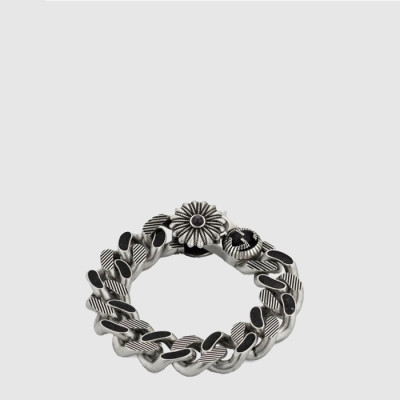 구찌 남/녀 꽃 버클형 G 팔찌 - Gucci Unisex Flower Buckle Type G Bracelet - acc7602x