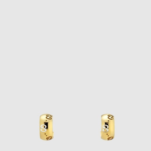구찌 여성 아이콘 18K GG 후프 귀걸이 - Gucci Womens Icon 18K GG Hoop Earrings - acc7612x