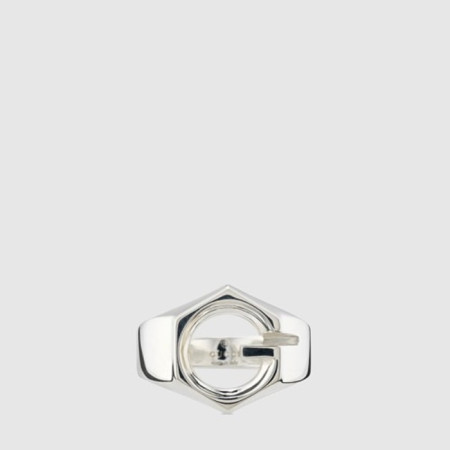 구찌 남성 지오메트릭 G 와이드 반지 - Gucci Mens Geometric G Wide Ring - acc7619x