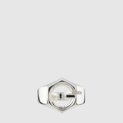 구찌 남성 지오메트릭 G 와이드 반지 - Gucci Mens Geometric G Wide Ring - acc7619x