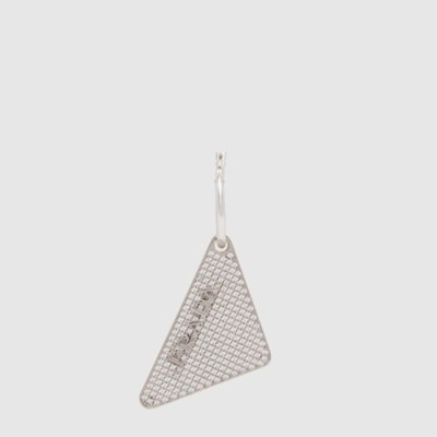 프라다 여성 크리스털 로고 큐빅 이어링 - Prada Womens Crystal Logo Cubic Earring - acc7633x