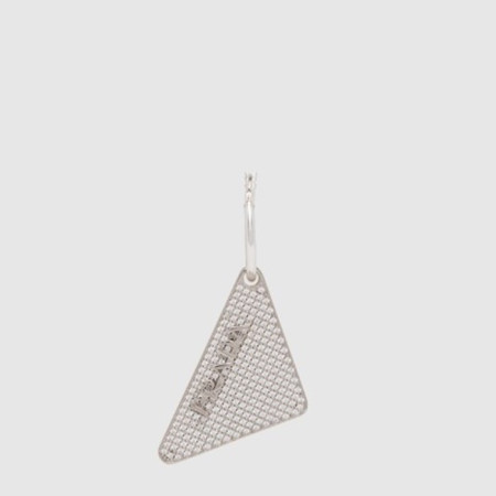 프라다 여성 크리스털 로고 큐빅 이어링 - Prada Womens Crystal Logo Cubic Earring - acc7633x