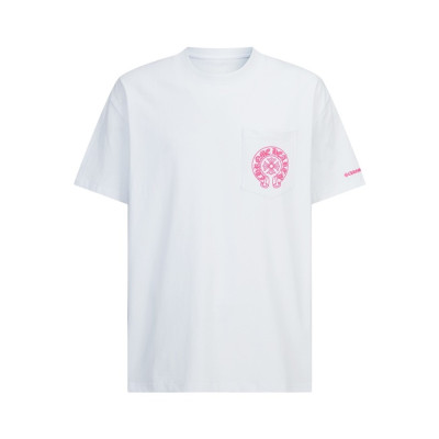 크롬하츠 남성 라운드 반팔티 - Chrom Hearts Mens Round Tshirt - chc14754x