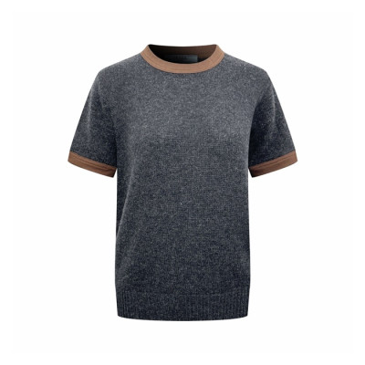 프라다 여성 라운드 반팔티 - Prada Womens Round Tshirt - prc14774x