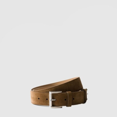 프라다 남성 스웨이드 벨트 - Prada Mens Suede Belt - bel436x