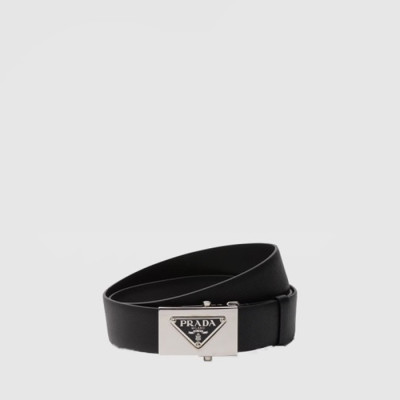 프라다 남성 사피아노 벨트 - Prada Mens Saffiano Belt - bel439x