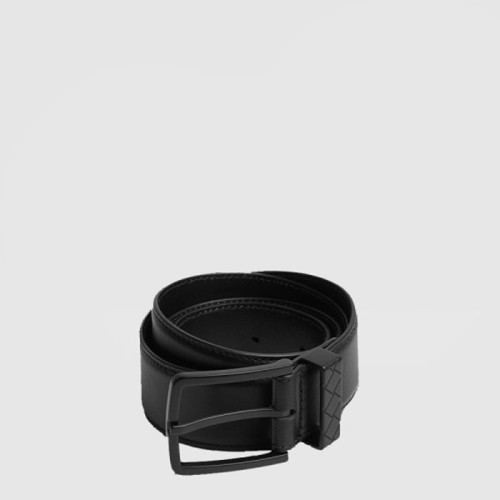 보테가 베네타 남성 인트레치아토 루프 벨트 - Bottega veneta Mens Intrecciato Loop Belt - bel443x