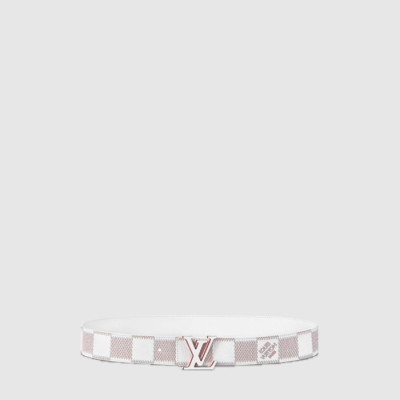 루이비통 남성 LV 옵틱 리버서블 이니셜 벨트 - Louis vuitton Mens LV Optic Reversible Initial Belt - bel445x