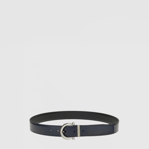 살바토레 페라가모 남성 간치니 양면 벨트 - Ferragamo Mens Gancini Reversible Belt - bel473x