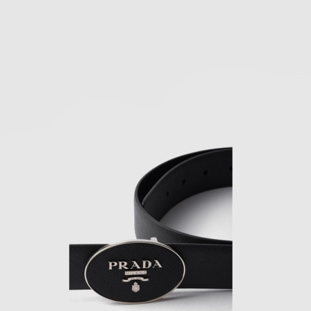 프라다 남성 사피아노 벨트 - Prada Mens Saffiano Belt - bel487x