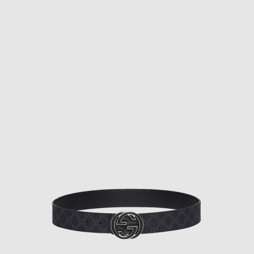 구찌 남성 인터로킹 G 버클 리버서블 벨트 - Gucci Mens Interlocking G Buckle Reversible Belt - bel511x