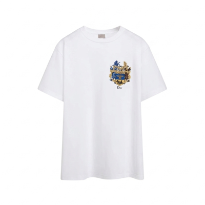 디올 남성 라운드 티셔츠 - Dior Mens Round Tshirt - dic14989x