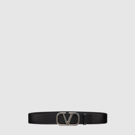 발렌티노 남성 브이로고 가죽 벨트 - Valentino Mens V-logo Belt - bel582x