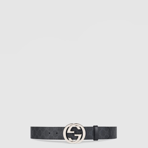 구찌 남성 인터로킹 G 버클 벨트 - Gucci Mens Interlocking G Buckle Belt - bel591x