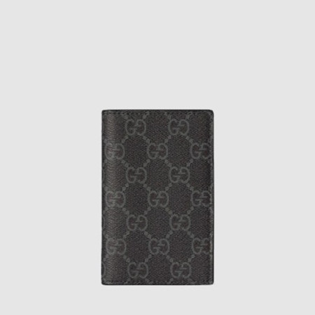 구찌 남성 GG 엠블럼 바이폴드 카드 케이스 - Gucci Mens GG Emblem Bifold Card Case - guw546x