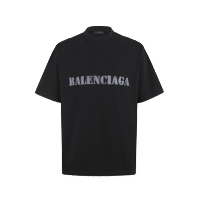 발렌시아가 남성 라운드 반팔 티셔츠 - Balenciaga Mens Round Tshirt - bac15009x