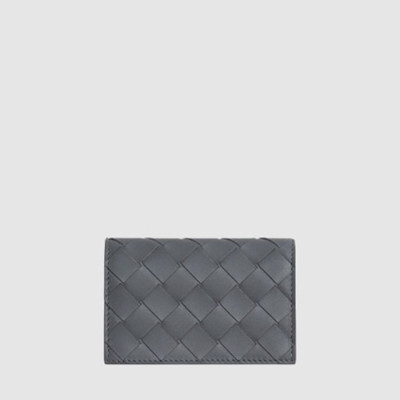 보테가 베네타 남성 인트레치아토 비즈니스 카드 지갑 아르도아즈 - Bottega veneta Mens Intrecciato Business Card Wallet Ardoise - bvw601x