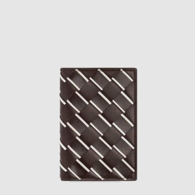 보테가 베네타 남성 인트레치아토 폴드오버 카드 케이스 - Bottega veneta Mens Intrecciato Foldover Card Case - bvw629x