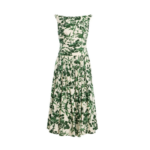 카라 카라 알바 여성 폴카 도트 미디 드레스 - Cara Cara Alba Womens Midi Dress - cac15044x