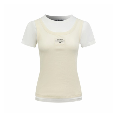 아크네 여성 크루넥 반팔티 - Acne Womens Round Tshirt - anc15062x