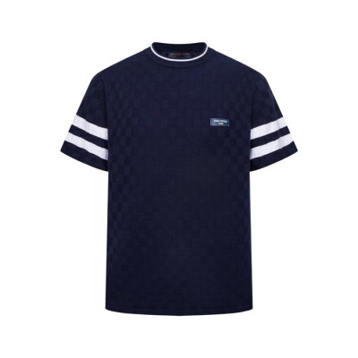 루이비통 남성 라운드 반팔 티셔츠 - Louis vuitton Mens Round Tshirt - lvc15068x
