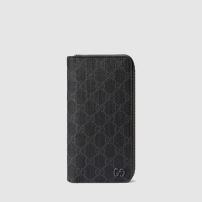 구찌 남성 바이컬러 지퍼 지갑 - Gucci Mens Bicolor Zipper Wallet - guw648x