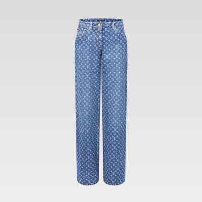 루이비통 여성 모노그램 청바지 - Louis vuitton Womens Monogram Jeans - lvc15117x