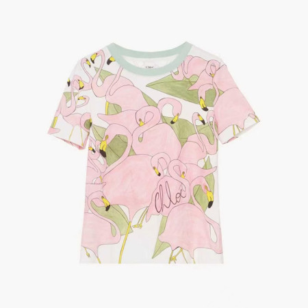 끌로에 여성 반팔 티셔츠 - Chloe Womens Round Tshirt -chc15135x