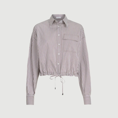 브루넬로 쿠치넬리 여성 스트라이프 셔츠 - Brunello Cucinelli Womens Striped Shirt - brc15136x