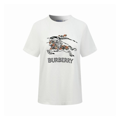 버버리 여성 반팔 티셔츠 - Burberry Womens Round Tshirt - buc15154x