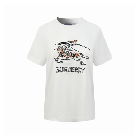 버버리 여성 반팔 티셔츠 - Burberry Womens Round Tshirt - buc15154x