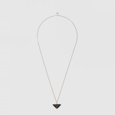 프라다 남/녀 스말토 보석 목걸이 - Prada Unisex Smalto Gemstone Necklace - acc7682x
