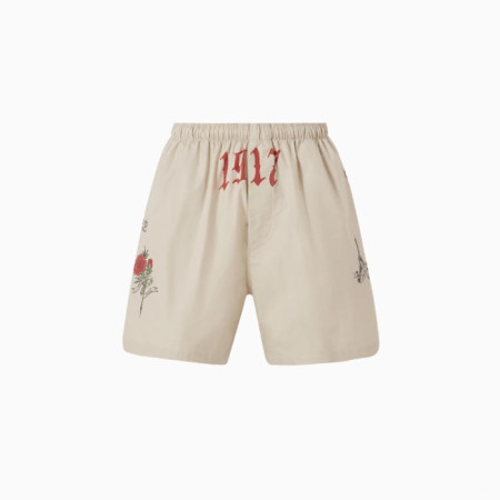발렌시아가 남성 타투 와이드핏 반바지 - Balenciaga Mens Tattoo Wide Fit Shorts - bac15173x