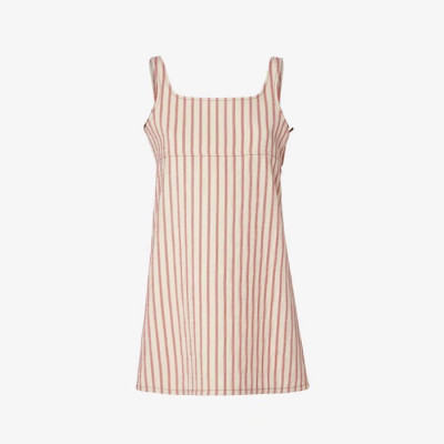펜디 여성 스트라이프 자수 드레스 - Fendi Womens Striped Embroidered Dress - fec15308x