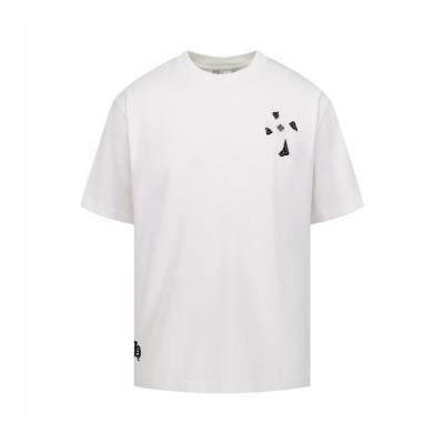 크롬하츠 남성 라운드 반팔티 - Chrom Hearts Mens Round Tshirt - chc15323x