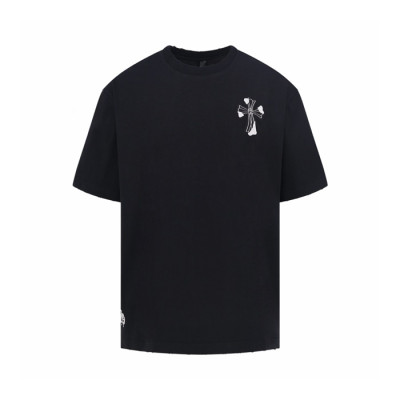 크롬하츠 남성 라운드 반팔티 - Chrom Hearts Mens Round Tshirt - chc15324x
