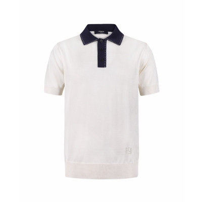 펜디 남성 폴로 반팔 티셔츠 - Fendi Mens Polo Tshirt - fec15353x