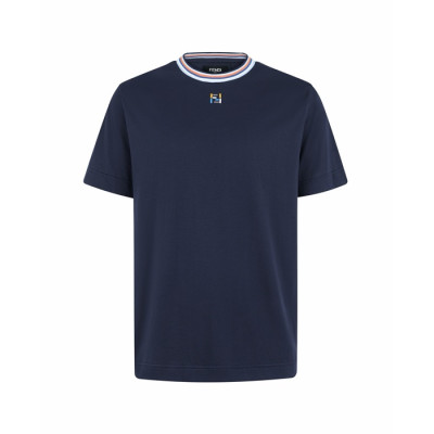 펜디 남성 라운드 반팔 티셔츠 - Fendi Mens Round Tshirt - fec15354x