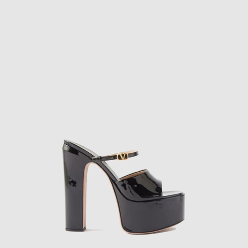 발렌티노 여성 가죽 플랫폼 뮬 - Valentino Womens Leather Platform Mules - vas14013x