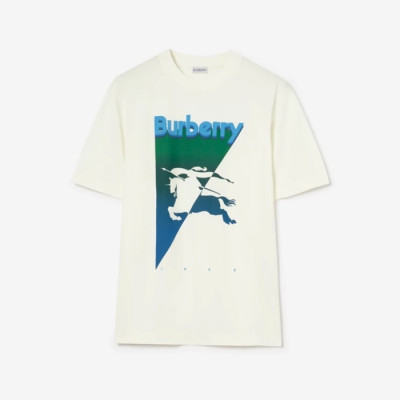 버버리 남성 라운드 반팔 티셔츠 - Burberry Mens Round Tshirt - buc15365x