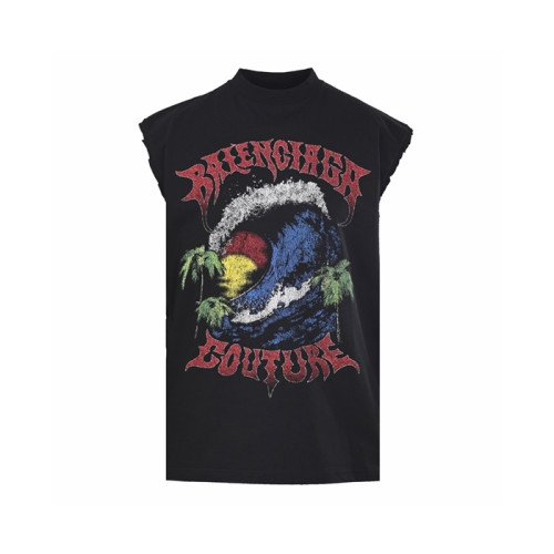 발렌시아가 남성 라운드 나시 - Balenciaga Mens Sleeveless Top - bac15372x