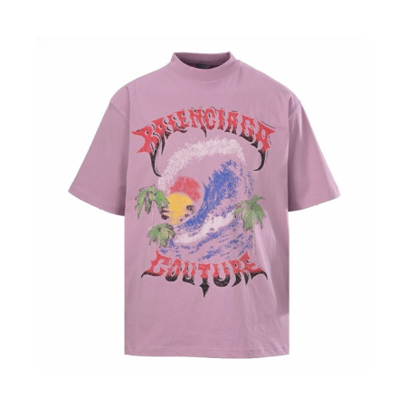 발렌시아가 남성 라운드 반팔 티셔츠 - Balenciaga Mens Round Tshirt - bac15374x